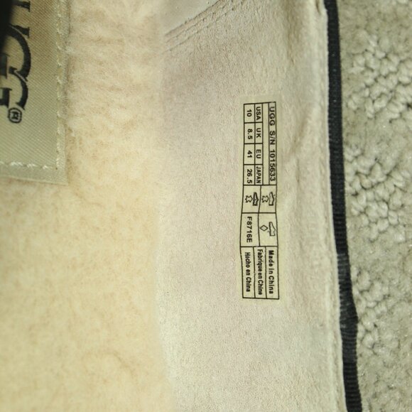 Ugg Alloway Women's 10 Calf Hair Cheetah Print Shearling Insole Round Toe Flats - Picture 6 of 8